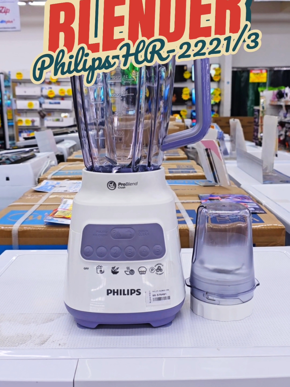 Rekomendasi Blender Philips Dengan 5 Kecepatan Yang Mampu Menghaluskan Es Dengan Cepat Dijamin Awet Philips HR-2221/3 #philips #blender #blenderphilips #blenderjuara #blenderviral #blenderjus #awet #promoguncang88 #belilokal #keranjangkuning #viral #fyp 
