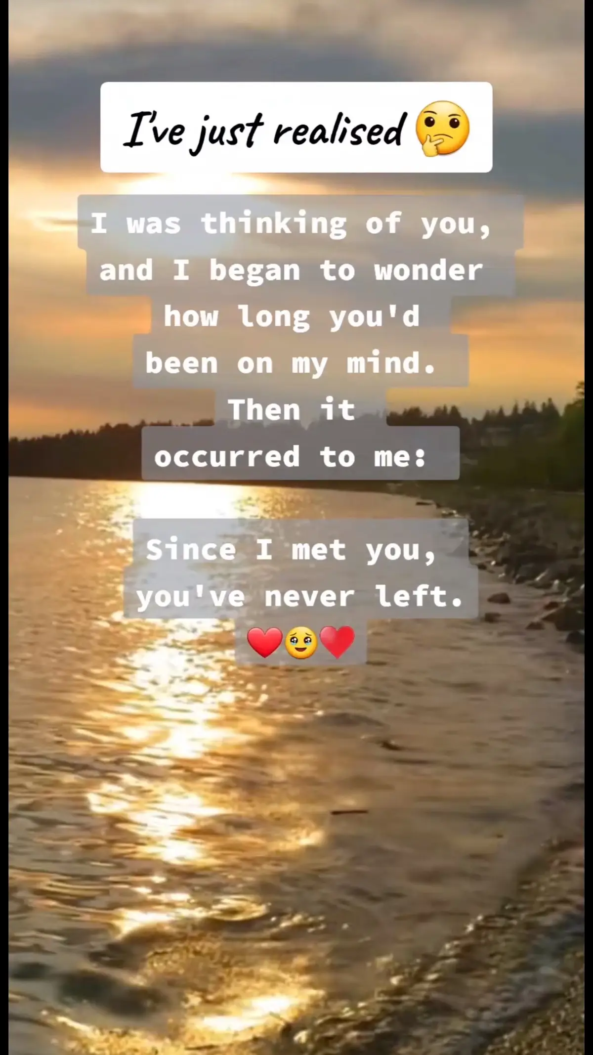 #cantstopthinkingofyou your on my mind every second of the day! Can't stop thinking of you. Funny thing is i don't want to!!! Just there thought of you makes me feel close to you!! ♥️♥️