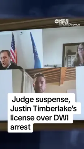 A New York judge has suspended Justin Timberlake’s driver’s license over his #DWI arrest in June. #Timberlake has pleaded not guilty to allegedly driving while intoxicated in the Hamptons. Whit Johnson reports. #worldnewstonight #abcnews 