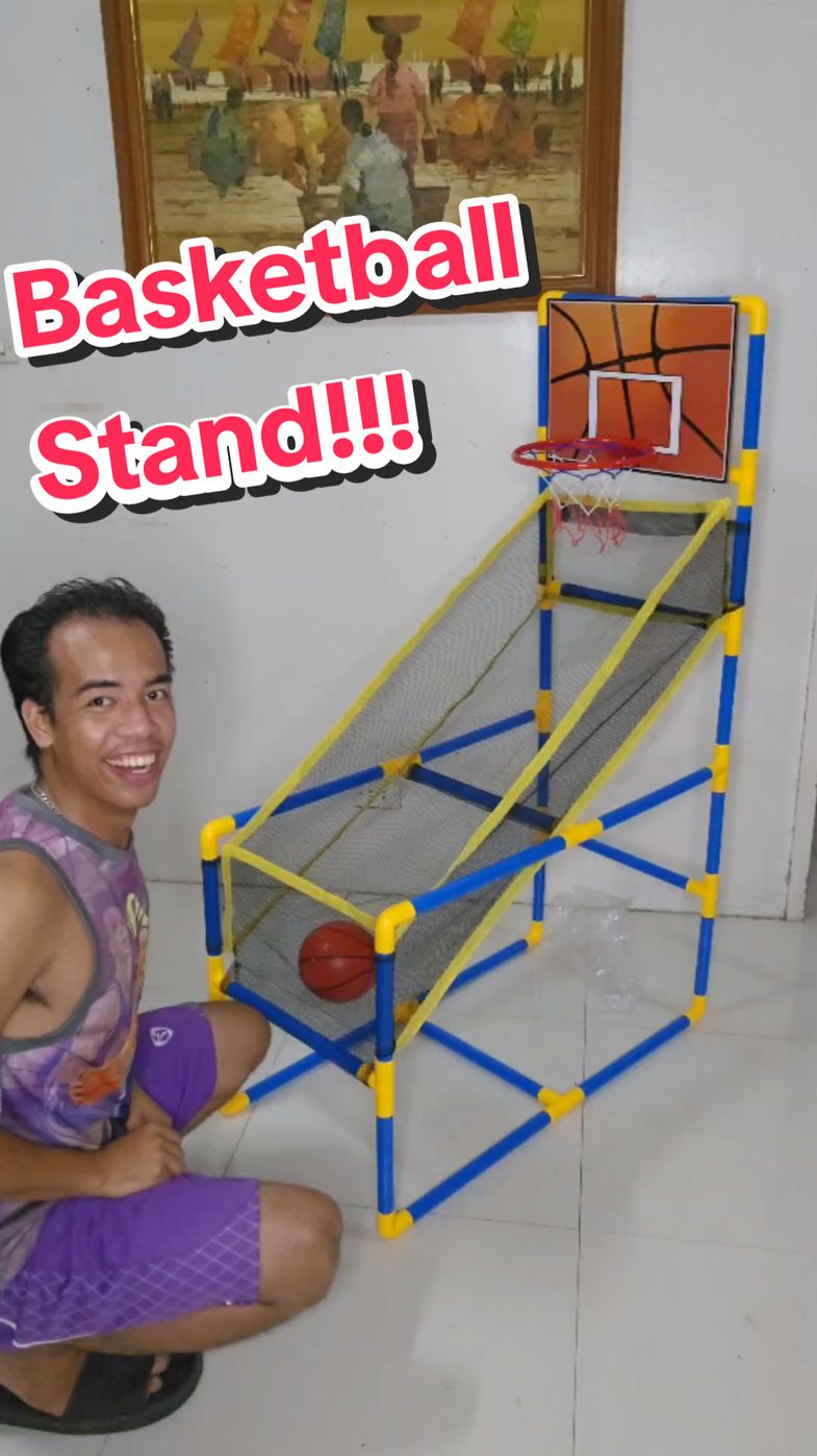 Basketball Stand with #net and #ring from @ctoy62 Tags; #basketball #basketballstand #basketballtoys #toys #kidstoys 