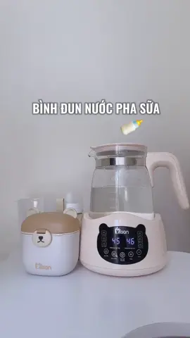 Nhất định phải có 1 cái bình đun nước pha sữa khi mà các mẹ cho con uống sữa công thức . Tiết kiệm thời gian của các mẹ rồi đúng chuẩn nhiệt độ #dcgr #mebim #mebimsua #mebau #nuoicon #mevabe #meminhmin #nuoicondungcach 