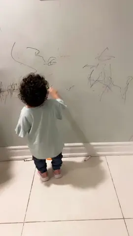 Oh no Oh no Harnav love drawing on walls #funnyvideos #drawingonwall #funkids #mylovemylife #harnavkaurkahlon 