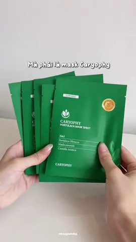 chỉ sợ hết xèng đắp mask thuii, chứ đắp mask liên tục cái da tui nó láng o ✨#reviewlamdep #mesaylamdep #caryophyvietnam #caryophy 