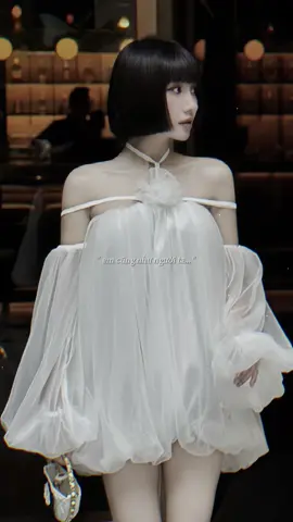 Đầm tơ dập ly trễ vai tay bồng đan dây hoa ngực siêu đẹp sang chảnh ##TikTokFashion##vayxinh##vaydutiec##damxinh##outfit##xuhuong