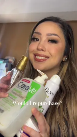 Would i repurchase?  Cervave cleanser  Dove deoderant  lanza Hair oil Kimchic translucent powder  #makeuprecomendations #deinfluence 