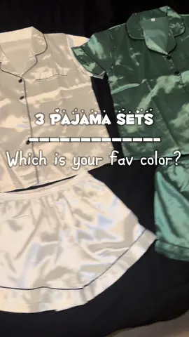 They’re so cute and comfy 🥹#tiktokbacktoschool #cute #foryou #ttsacl #nightimeroutine #pajamaset #satin 