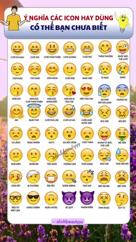 Ý nghĩa các icon hay dùng 💕 #linhbeautyyy #icon #ynghiaicon #iconlagi 
