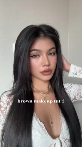 ลิปบริอันน่าทาแล้วสวยเลย เชื่อยัง #makeuptutorial #brownmakeup 