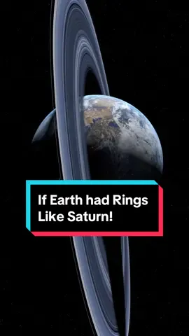 If Earth had Rings Like Saturn! #universe #space #Science #Astronomy #facts 