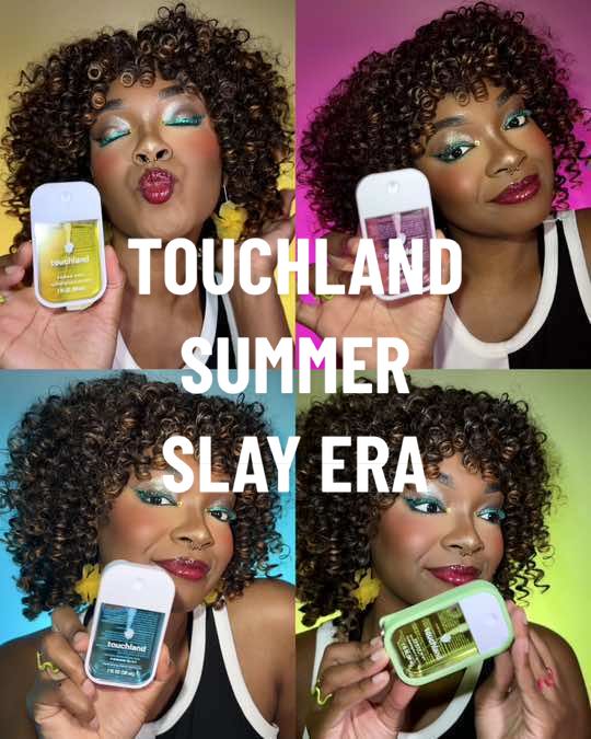 Summer Slay Era ☀️😎🌴 with @touchland Berry Bliss STAYS in my purse!!! 🍓🩷💦 Thank you Touchland for another collab opportunity! #touchland #touchlandhandsantitizer 