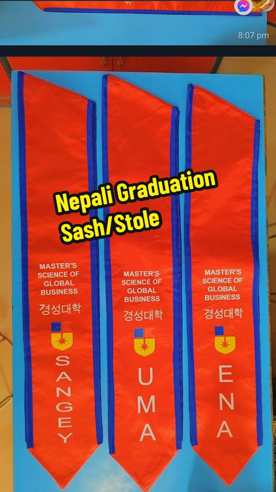 Contact us for Export Quality Nepali Graduation Sash. DM us to order or Whatsapp 9805897400 #graduationsash  #graduationstoles  #nepalisash  #nepalistole  #nepaligraduationsash  #nepaligraduationstole #chandrasurya  #convocationsash  #australianepal🇳🇵🇦🇺  #australianepalimuser  #graduationaustralia  #nepalikhada  #nepalijhanda🇳🇵🇳🇵🇳🇵🇳🇵🇳🇵🇳🇵  #flagofnepal  #nepal 