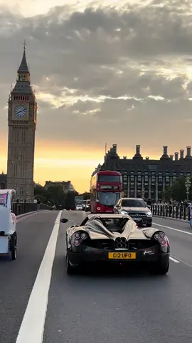 Pagani Huayra Roadster roaming the back streets on London