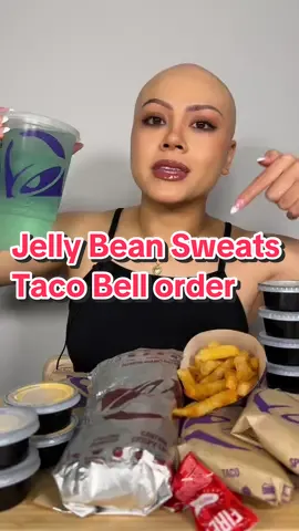 Trying @Jelly Bean Sweets Taco Bell order 💜 #tacobell #review #mukbang #mukbangeatingshow #Foodie #fypシ゚viral #eating #foodtiktok 