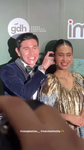 happy Sunday gemes banget sama pasutri ini ❤️ #bahagiaselalu #menuabersamamu #selamatberaktivitas #selamatpagi #fypシ゚viral #fypdongggggggggシ #bahagiacarakita💞 🫶 gala premiere film kang Mak   kemarin #vinogbastian🥰 #vinogbastian #marshatimothy @Vino G Bastian 