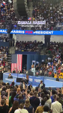 @Kamala Harris Atlanta Rally Recap 🇺🇸✨💙 I was invited to my first political rally ever with Peach State Creators to support thee future madam president, VP Harris. This was such a MOMENT and I’m so grateful for this opportunity! 🫶🏾 Not too much on Meg, okay?! #HottiesForHarris is cute! 🤭 Make sure you’re registered to vote. We gotta show up in November. 🗳️ #kamalaharris #harrisforpresident #kamalarally