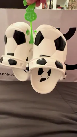 New crocs added to my son’s collection. Soccer crocs⚽️⚽️#toddlersoftiktok #Soccer #fypシ゚viral #boydad💙 #soccertiktok #sports #crocs #babycrocs #fypage 