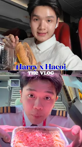 Harry và @hacoi1711 ăn gì bay từ Hàn về Việt Nam? #chubedilac #vietjet #harburgery #schannel  