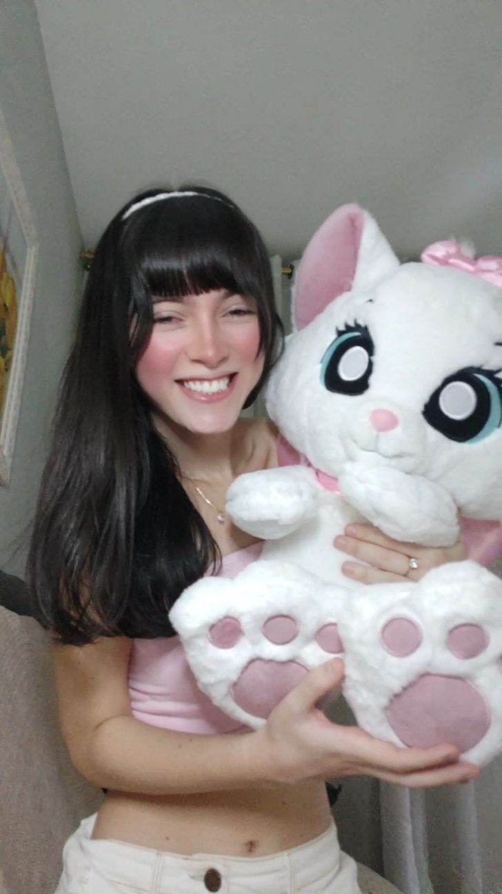 minha cara 🎀🩷 #gatinhamarie #disney #pelucia #coquette 