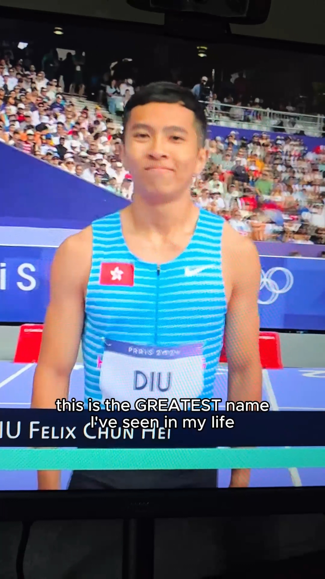 this is THE GREATEST name ever #olympics #olympics2024 #name 