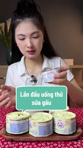 Lần đầu uống thử sữa gấu #angithuongoi #mukbang #ancungtiktok #xuhuongtiktok #longervideos #suagau 