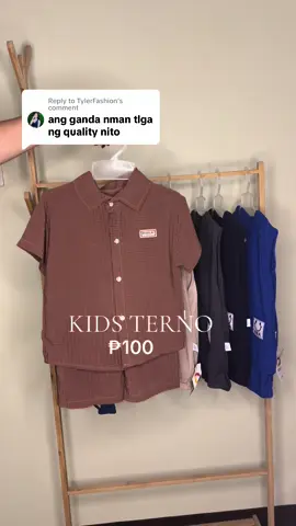 Replying to @TylerFashion yes mi super ang mura pa #kidsoftiktok #tiktokfinds #ternoforkids #kidsoutfit #kidsootd 
