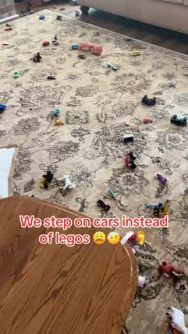 I really thought I dodged a bullet since my son doesn’t  play with legos 🙈 #feethurt #ouch #carslover #kidsoftiktok #toddlersoftiktok #toycar #gameon #MomsofTikTok #momsover30 #tiredmom 