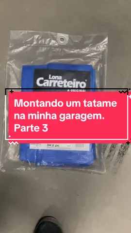 Mostrando a instalação da lona do meu tatame em casa. #bjj #jiujitsu #kungfu #sanda #wushu 