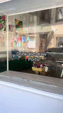 Drink and draw no meu atelier #portugal🇵🇹 #porto #drinkanddraw #art #fy #fyp #viral 