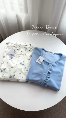 inner dress l!nk no.2 & cardi no.3 #poplooks #innerdress #cardigan 