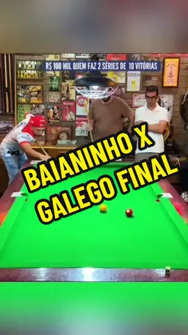 BAIANINHO X GALEGO MOMENTOS FINAIS DA PARTIDA 🎱👏🏻 #sinuca #sinuquinha 