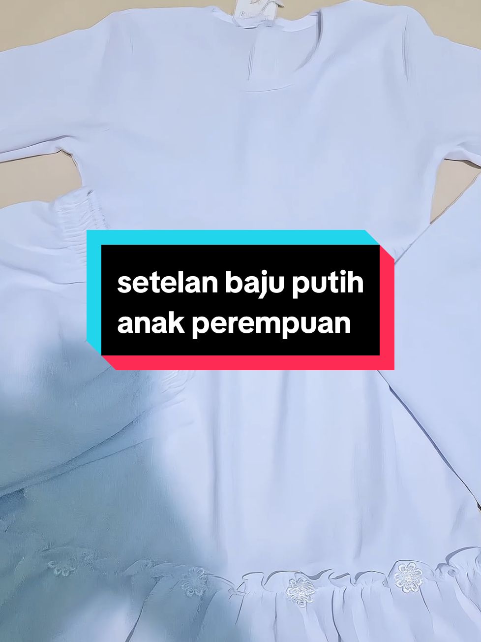 persiapan kegiatan manasik haji sebelum kehabisan #gamisputih #setelanbajuputih #setelananakperempuan 