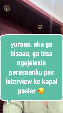 yuraaaaa aku ga bisaaaa diginiiin 🙂‍↔️ bisa kok pasti bisa kalo mau berproses ama kak saras 🤩 semangat banget buat kalian yang lagi berjuang untuk ke #kapalpesiar atau lagi #belajarbahasainggris  (Kelas offline kak saras di bali uda open yah, yang online pasti tetep open jugaaa 🫶🏻 #kursusbahasainggris )
