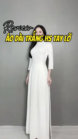 Áo dài trắng học sinh tay lỡ, form đẹp chất mát nhaa #aodai #aodaihocsinh #aodaitrang #cap3 #changreview #fashion #xuhuong #thinhhanh #tranglily 