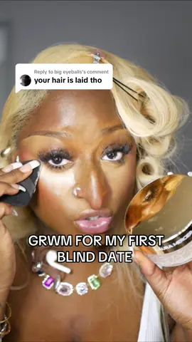 Replying to @big eyeballs GRWM for my first BLIND DATE ! 🥰💖 Products used: • @Pat McGrath Labs Divine Rose 001. • @NARS Cosmetics Longwear Foundation. • Pat McGrath SkinFetish Concealer. • @madebymitchell Curve Case. • @Laura Mercier Translucent Setting Powder. • @Benefit Cosmetics UK @Benefit Cosmetics Hoola Bronzer. • Pat Mcgrath Divine Blush. • @r.e.m. beauty Eyeliner Marker. • @maccosmetics @MAC Cosmetics USA Lip Liner. • @nyxcosmetics_uk @NYX Professional Makeup Butter Gloss. #Grwm #Storytime #london #makeup #mua #makeupartist #glam #firstdate #dating #curls #blondehair #lashextensions #nosepiercing #mac #lauramercier #benefit #patmcgrath #NArs #madebymitchell #curvecase #rembeauty #arianagrande #sfx #fy #fypage #prosthetic #fx #hinge #onlinedating #tinder #hopelessromantic #single #fyppppppppppppppppppppppp #foryou #foryoupage #nyx