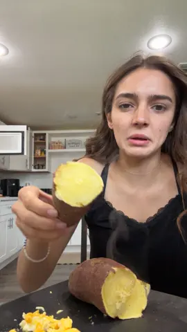 This potato was supposed to be purple on the inside 