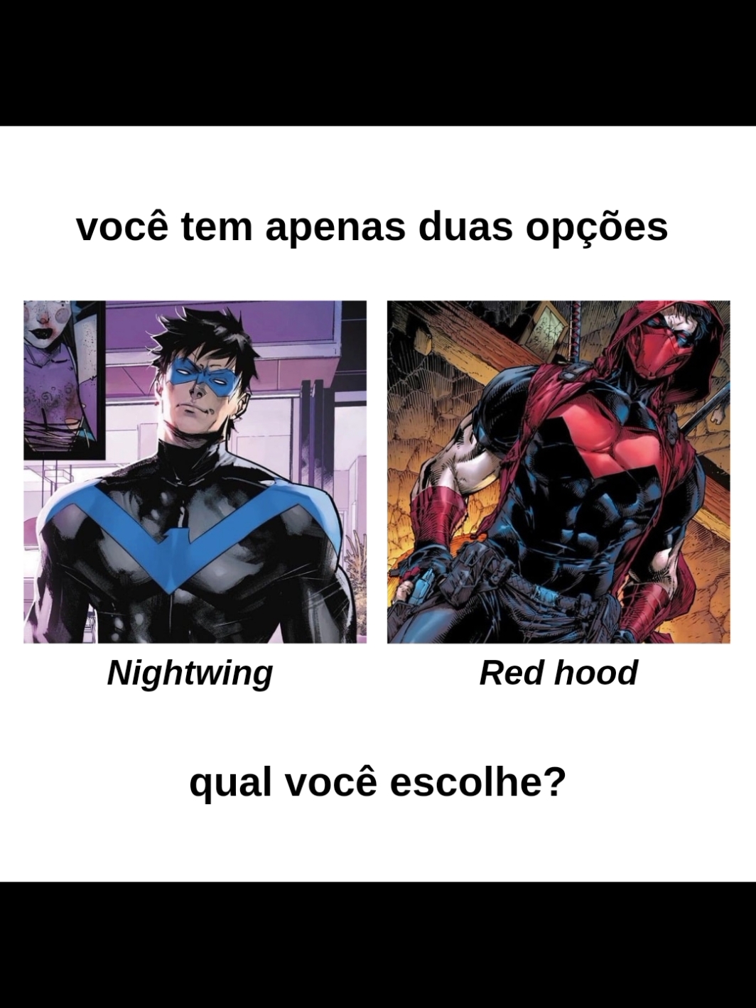 comentem aí meus caros🗿 #asanoturna #nightwing #capuzvermelho #redhood #dc #foryou #viral #viralvideo 