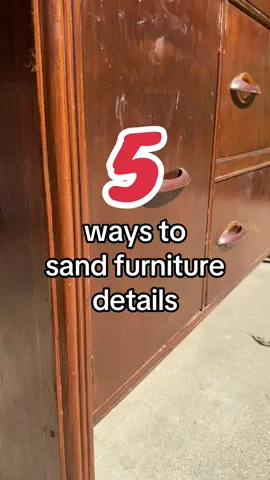 5 ways to sand furniture details like tight corners, legs, nooks and crannies! #5 is my favorite trick 🪄 #furniturerefinishing #furnituresanding #sanding #refinishedfurniture #furnitureflipping #furniture #furnituremakeover #furniturerestoration #woodfurniture #furnitureflip #furnituredesign #tipsandtricks #furnitureartist 