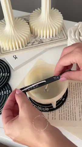 Testing out the new Quick Magnetic Candle Wick Centering Setter Tool and refill mould for the rose jar and OMG, a match made in heaven.  Before you ask, they all are from @nicolemould and they were kindly gifted. As you can see, the magnet is strong and it holds the wick in place, which is game changer if you’re working with refills. The refill mould is so soft, now I am obsessed with making refills. I’m giving these 5⭐️👌🏼 Use our link boowannicole.com/JEUNEHOME and code JEUNEHOME for 10% off your entire order xx  #SmallBusiness #coconutwaxcandles #candleshop #giftshop  #candles #candlemaker #candlemakingtools #candlemaking #boowannicole #nicolemould #NicoleWickTool #handmadecandles #satisfying #satisfyingvideos #etsyshop #etsyseller #etsyuk @Boowan Nicole 