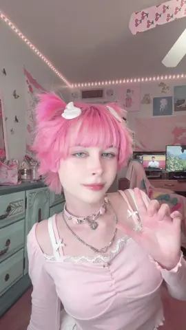 having no one to do this trend with<< inspired by @Nora 🫶 use code 25kai on @emmiolofficial for the clothes :3#femboy #fyp #femboytiktok #pink #fypシ #kawaii #strawberry 