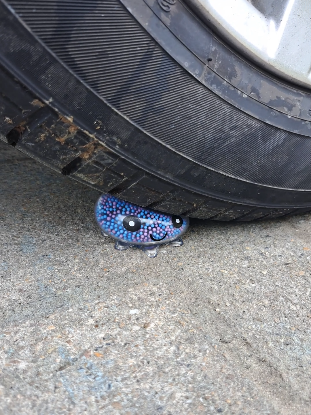 ASMR Experiment - Crushing Jelly Toy With Car #asmr #experiment #satisfying #toy #jelly #crushing #car #tire #viral #fun #vibes