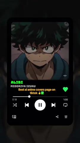 Edit by @what a drag  Izuko sings alibi . . . . #midoriyaizuku #izuku #alibi #bokunoheroacademia #bokunohero #myheroacademia #fyp #foryoupage 