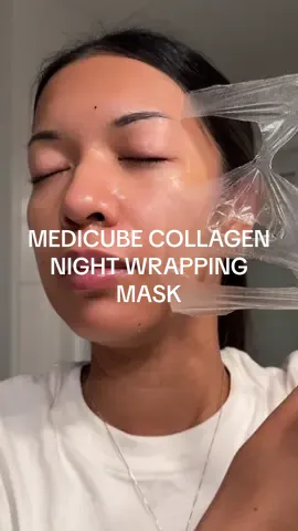 30 seconds of me fighting for my life while using the @medicube_official @Medicube Global collagen wrapping mask 👹👹👹 this product was gifted to me with no obligation to post 🤓  #medicube #medicubemask #medicubecollagennightwrappingmask #peeloffmask #koreanskincare #viralkoreanskincare 