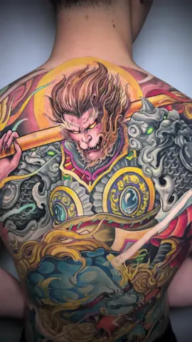 Hoàn thiện hình xăm Tôn Ngộ Không tại #cambodia #campuchia🇰🇭 #xămdạo #hìnhxămđẹp #wukong 