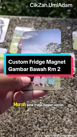 Unik sangat kan fridge magnet boleh custom gambar kita sendiri macam ni. 😍👍 Cara order▶️@Cik Zah | UmiAdam  #customfridgemagnet #fridgemagnets #fridgemagnetcustomdesign #fridgemagnetgambar 
