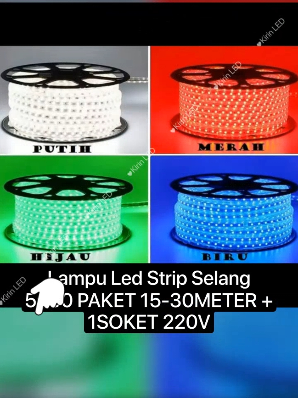 Led Strip Selang Waterproof Lampu Dekorasi #ledlights #ledstrip 