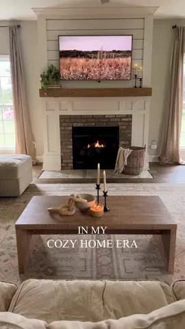 In my cozy home era.🥹 I love using warm neutrals, soft whites, wood, and subtle black accents. I also like using lots of candles and cozy throw blankets to make it feel extra homey. 🥹 #neutralhome #neutraldecor  #cozyhome #amazonhome #organicmoderndecor #decoronabudget #homeinspo #livingroom #livingroomdecor #LTKhome
