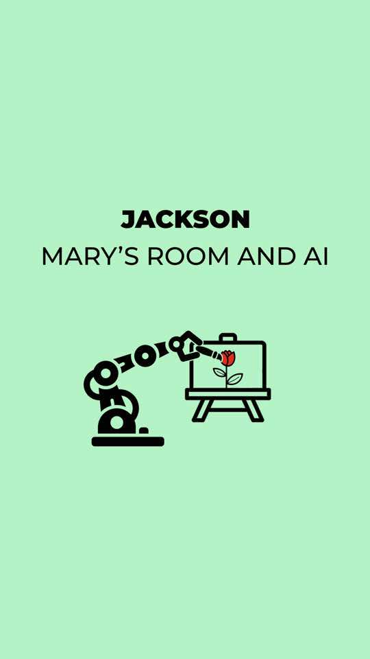 In the 1980s, Frank Jackson gave us one of the most memorable thought experiments in philosophy. When Jackson was writing, he was writing about human thoughts and human knowledge. But it's also a great way to introduce a problem in the #philosophy of #artificialintelligence Here's how the story goes: Imagine there is someone called Mary who is in a black-and-white room with no contact with the outside world. Everything is black and white. But she has access to the vastness of Wikipedia. Over her years, she spends every day and every minute learning about the colour red. She learns that blood is red, roses are red, and that #red is associated with #Love , #passion , danger, or luck. But she has never seen red. Now, one day, Mary leaves her room, and she sees a vibrant red strawberry. She has an experience of red. The question that Jackson asks is: Does Mary learn anything when she sees red? Of course, today, AI plays the role of Mary. Large language models are fed billions and billions of words about billions of things. AI can tell you ten things that are red. It can tell you what happens in the cones in your eyes when they pick up light waves to send to your brain, to process it into the feeling of red. It's processed images of red and can reproduce red in pictures. And it recognizes colours. It picks out pigments, and it can isolate shades. But the question that Jackson asks is, 
