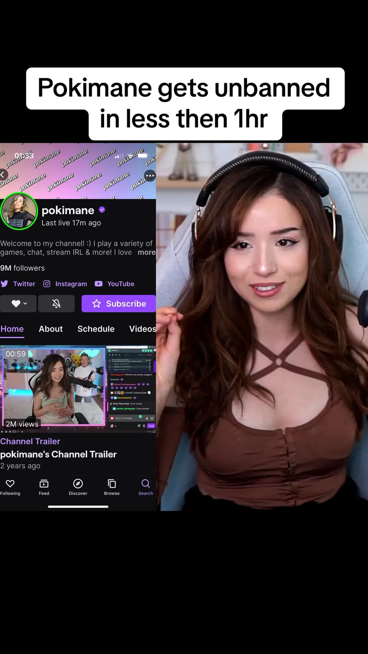#poki #pokimane #twitchban #fyp #streamer #twutchstreamer #fy 