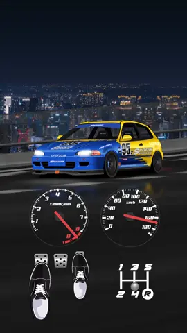 Spoon Monday💙💛 Owner : @raijinxspoon  Thank you for love Animation❤️ #honda #civic #eg #spoonsports #vtec #jdm #dthc