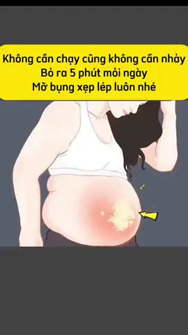 Không cần chạy cũng chẳng cần nhảy , cứ chăm chỉ luyện tập 5 phút mỗi ngày thế này . Mỡ bụng xẹp lép nha các chị em #giamcan #giammo #giamcantainha 